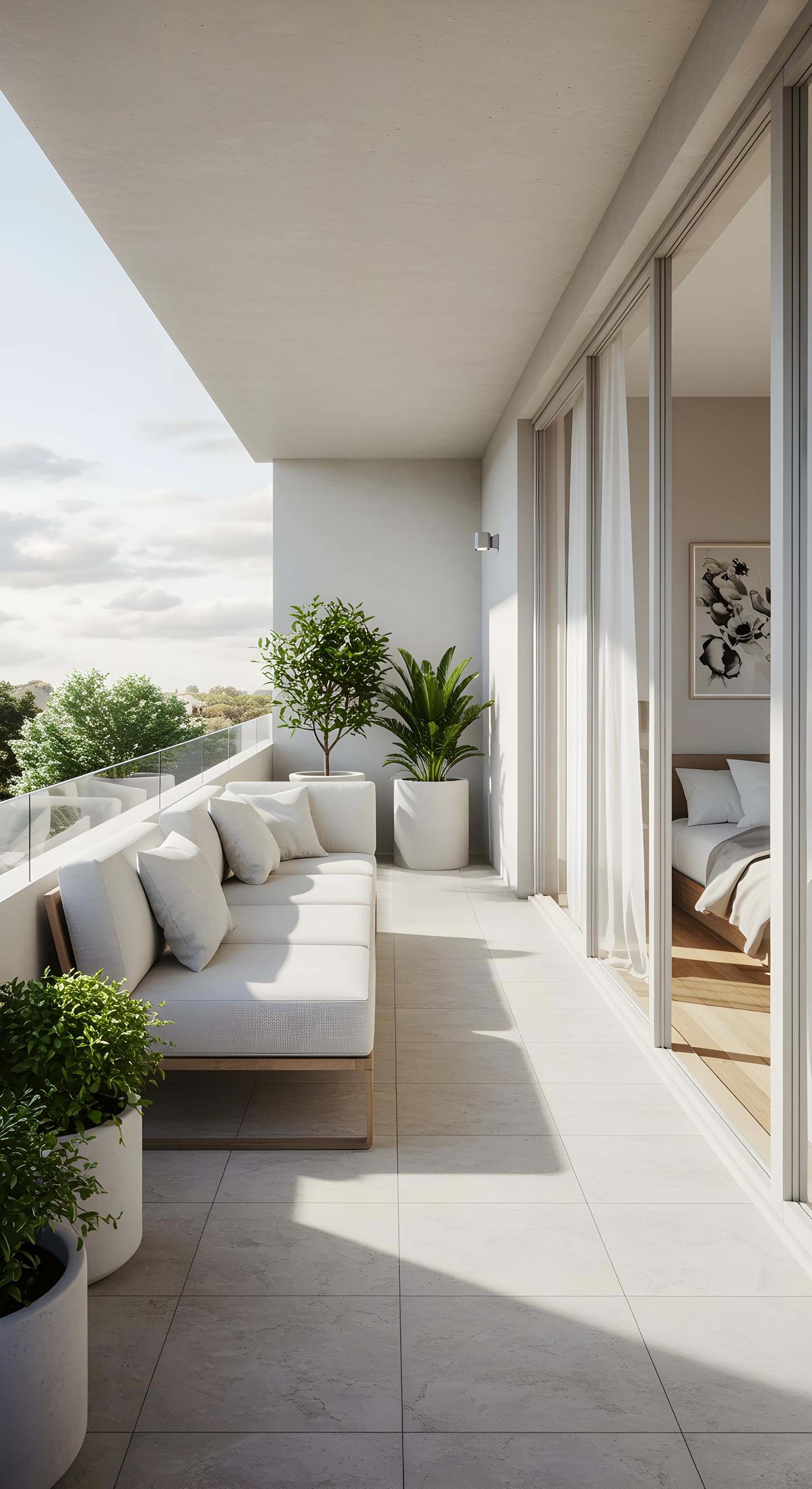 Terrasse propre après nettoyage